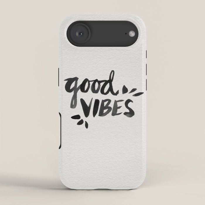 Good Vibes â Black Ink iPhone Case Gallery Image 2