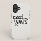 Good Vibes â Black Ink iPhone Case Gallery Image 1