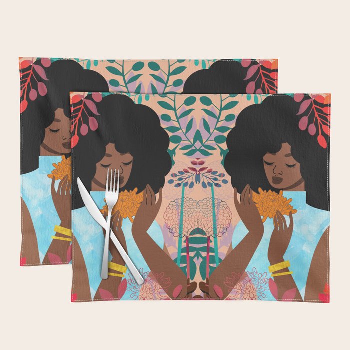 Chrysanthemums in November Placemat Gallery Image 1