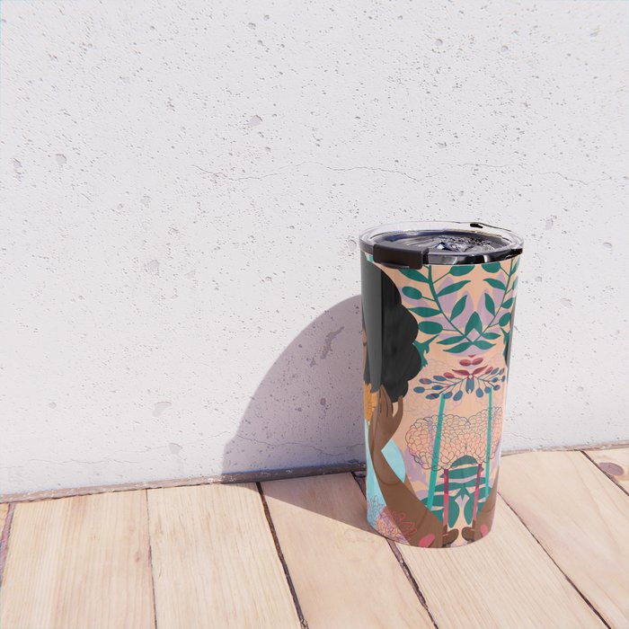 Chrysanthemums in November Travel Mug Gallery Image 4
