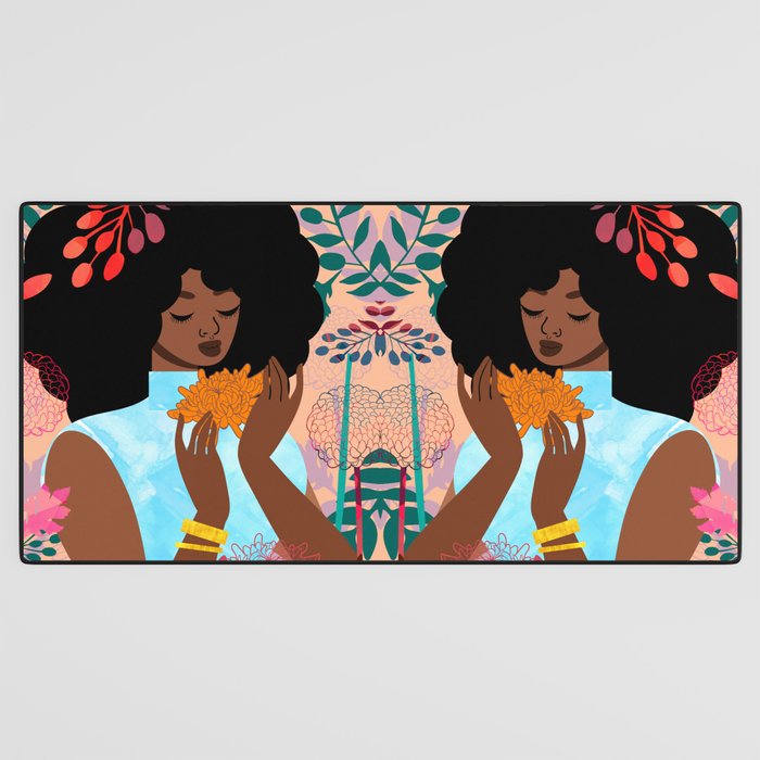 Chrysanthemums in November Desk Mat Gallery Image 3