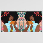 Chrysanthemums in November Desk Mat Gallery Image 3