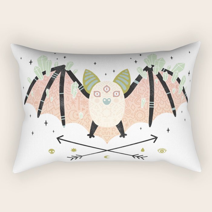 Crystal Bat Rectangular Pillow Gallery Image 1