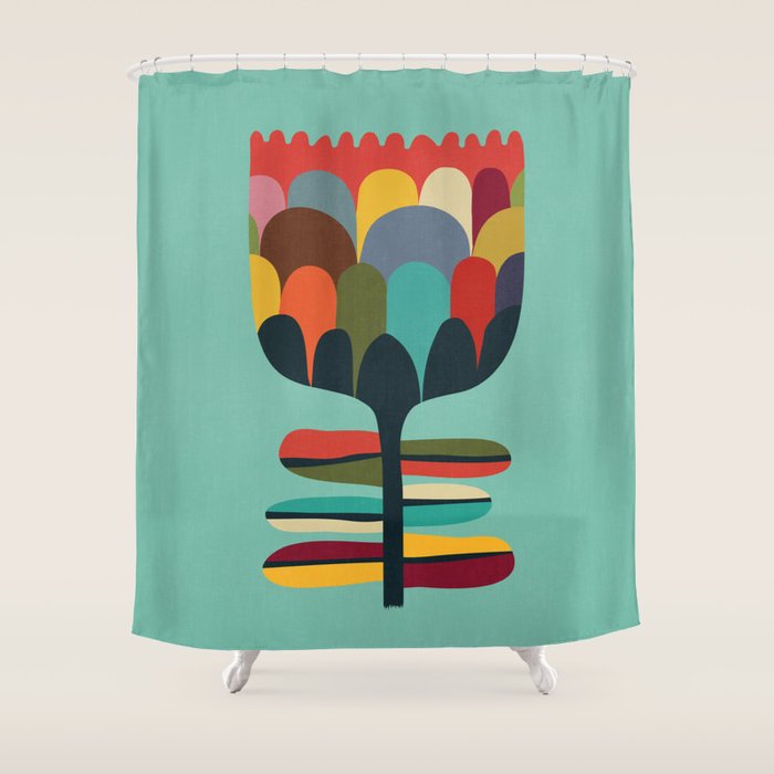 Flower Poet Shower Curtain Gallery Image 1