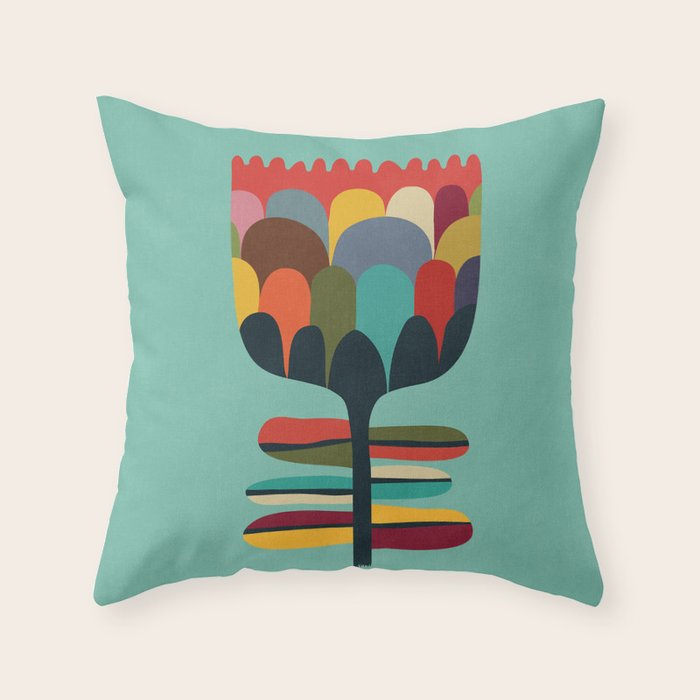 Flower Poet Throw Pillow Gallery Image 6