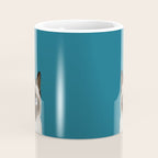 Ezra - Siamese Cat, Cute Kitten Retro Cat Art cell phone case, siamese, cute cat Coffee Mug Gallery Image 4