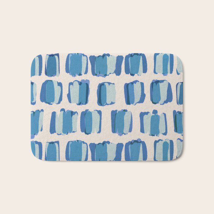 Parisian Bakery Blue  Bath Mat Gallery Image 1