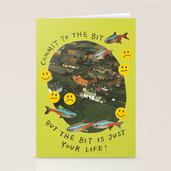 commit to the bit Stationery Card Gallery Image 2