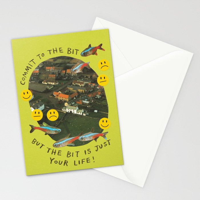 commit to the bit Stationery Card Gallery Image 2