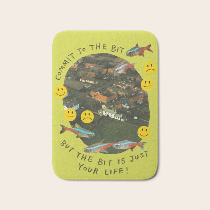 commit to the bit Bath Mat Gallery Image 1