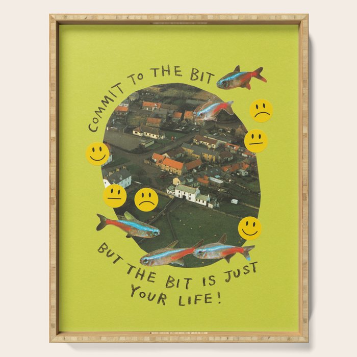 commit to the bit Serving Tray Gallery Image 1