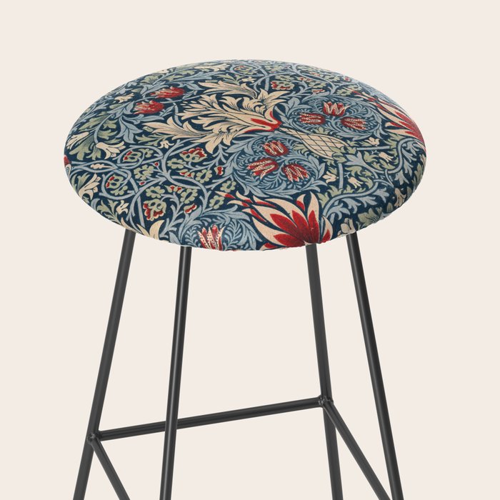 Snakeshead William Morris Textile Pattern Stool Gallery Image 2