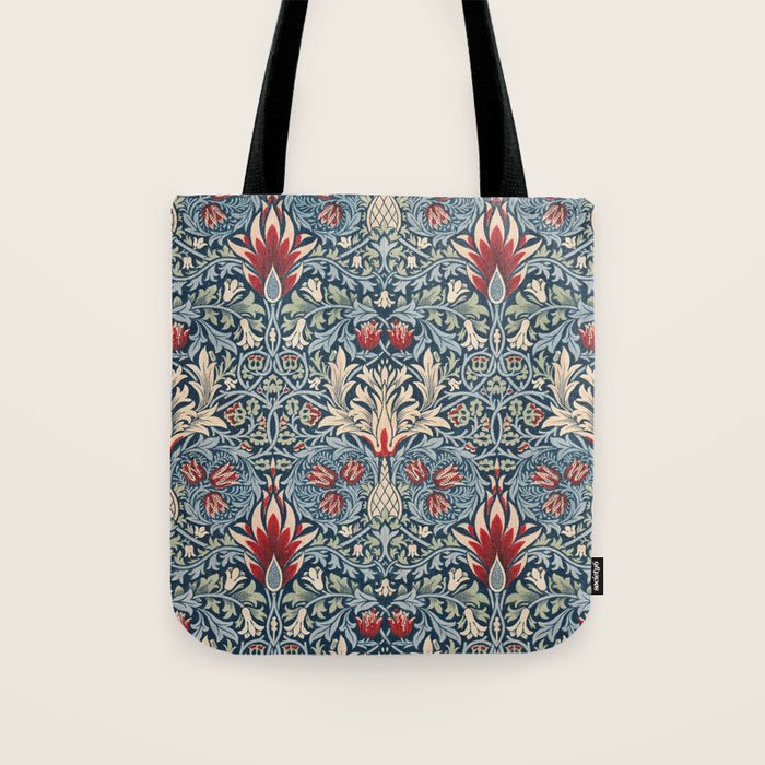 Snakeshead William Morris Textile Pattern Tote Bag Gallery Image 1