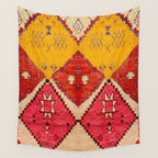 Heritage Moroccan Berber Carpet Design Wall Tapestry Gallery Image 4