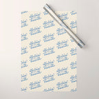 Il dolce far niente Italian - The sweetness of doing nothing Hand Lettering Wrapping Paper Gallery Image 1