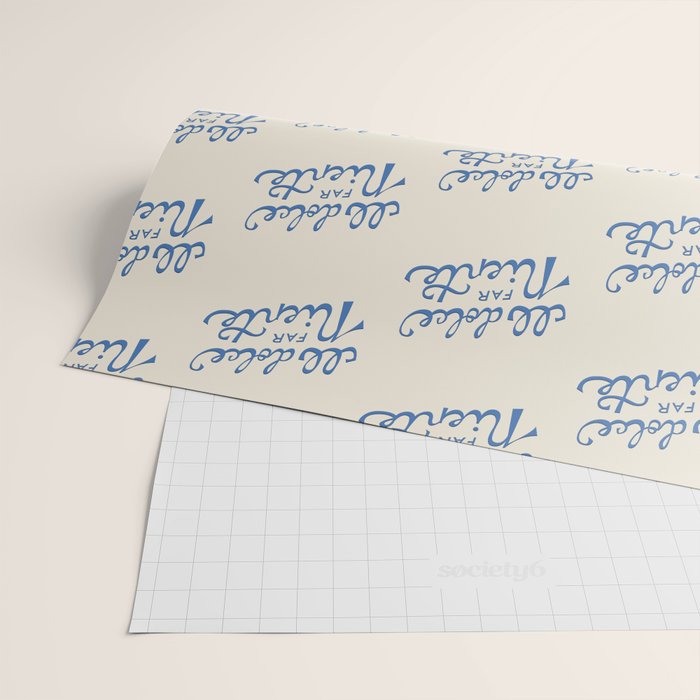 Il dolce far niente Italian - The sweetness of doing nothing Hand Lettering Wrapping Paper Gallery Image 2