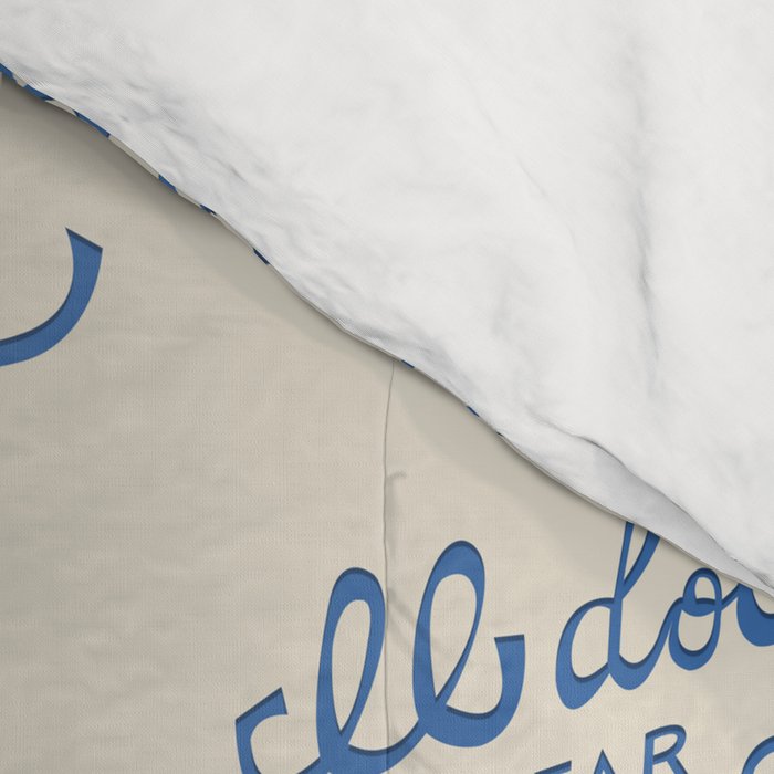 Il dolce far niente Italian - The sweetness of doing nothing Hand Lettering Comforter Gallery Image 4