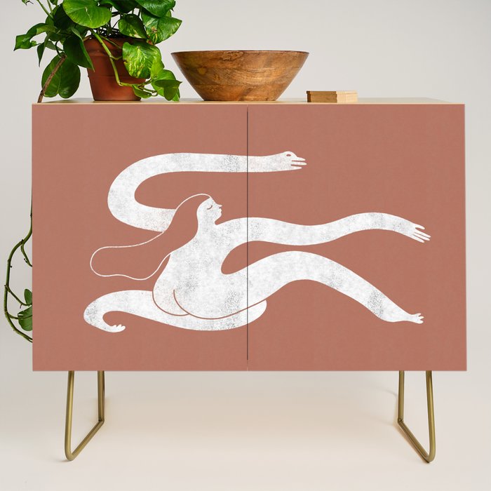 Wave girl in terracotta Credenza Gallery Image 1