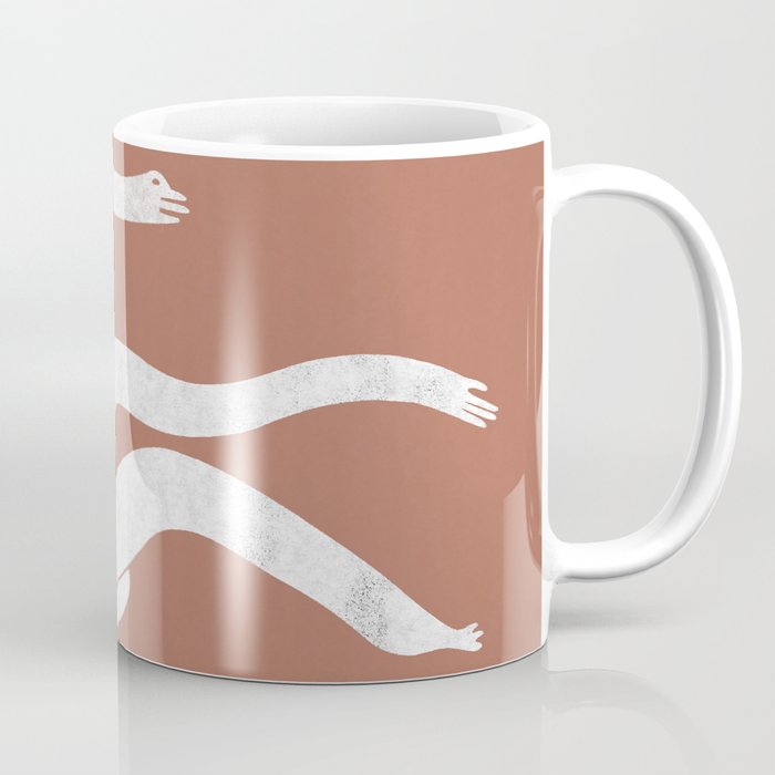 Wave girl in terracotta Coffee Mug Gallery Image 1