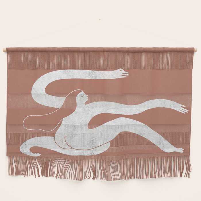 Wave girl in terracotta Wall Hanging Gallery Image 1