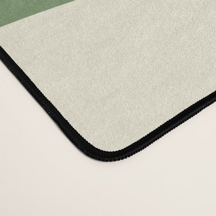 Wavy Checkerboard (Green Beige) Desk Mat Gallery Image 4