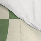 Wavy Checkerboard (Green Beige) Comforter Gallery Image 4