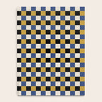 Checkered Multicolor Pattern XV Black Yellow Navy Blue Notebook Gallery Image 4