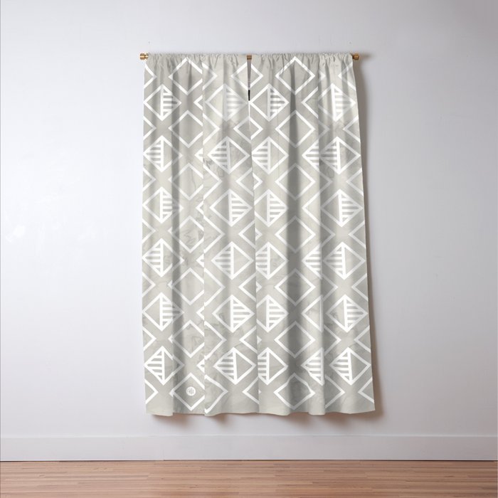 Marble with rhombus Window Curtain Gallery Image 3