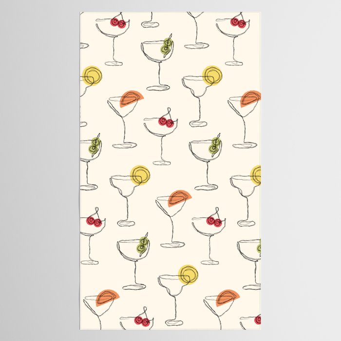 Retro Cocktails Tablecloth Gallery Image 2