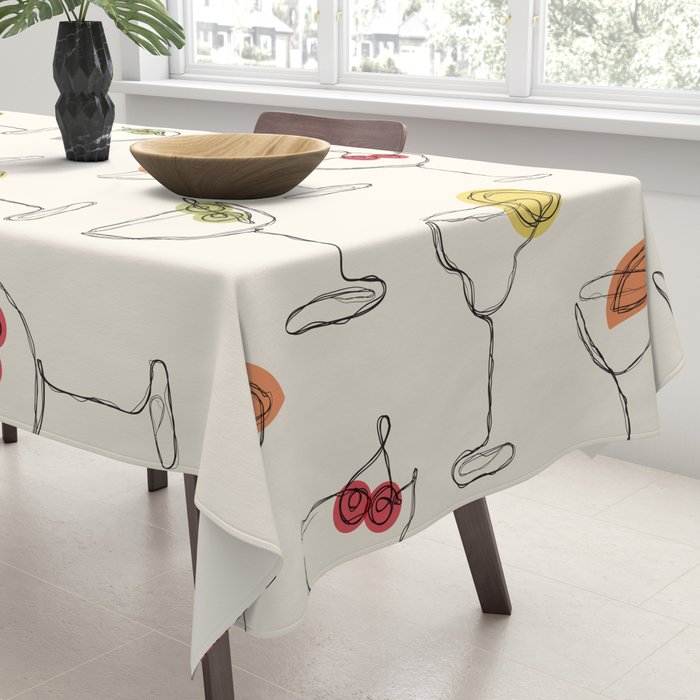 Retro Cocktails Tablecloth Gallery Image 3