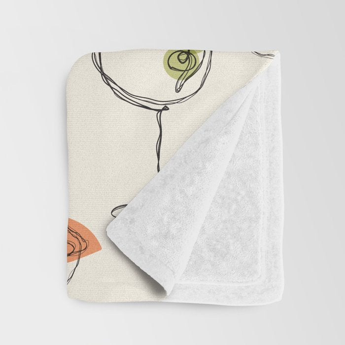 Retro Cocktails Throw Blanket Gallery Image 3