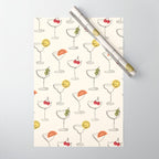 Retro Cocktails Wrapping Paper Gallery Image 1