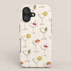 Retro Cocktails iPhone Case Gallery Image 1
