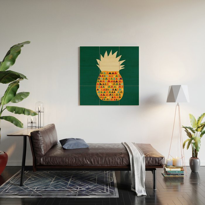 Pineapple Wood Wall Art Gallery Image 2