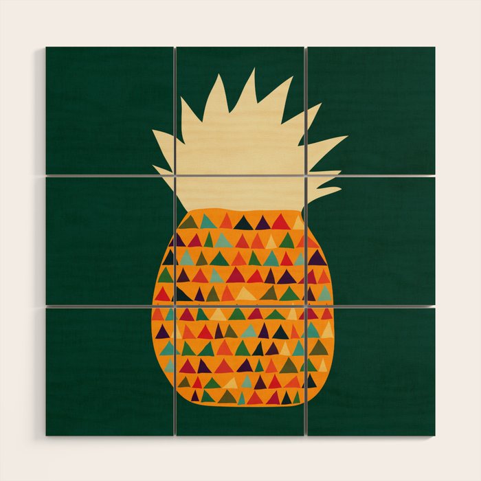 Pineapple Wood Wall Art Gallery Image 1