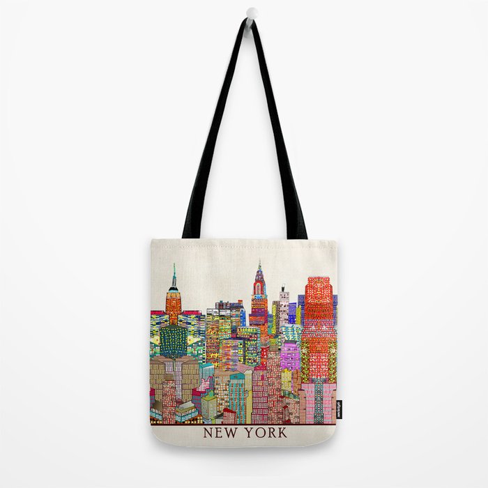 new york city skyline Tote Bag Gallery Image 2