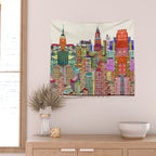 new york city skyline Wall Tapestry Gallery Image 2