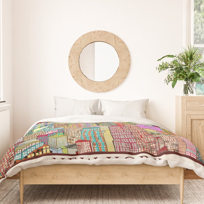 new york city skyline Duvet Cover Gallery Image 3