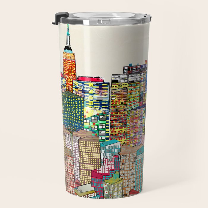 new york city skyline Travel Mug Gallery Image 3