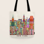 new york city skyline Tote Bag Gallery Image 1