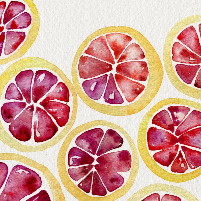 Sliced Grapefruits Watercolor Coffee Mug Gallery Image 2