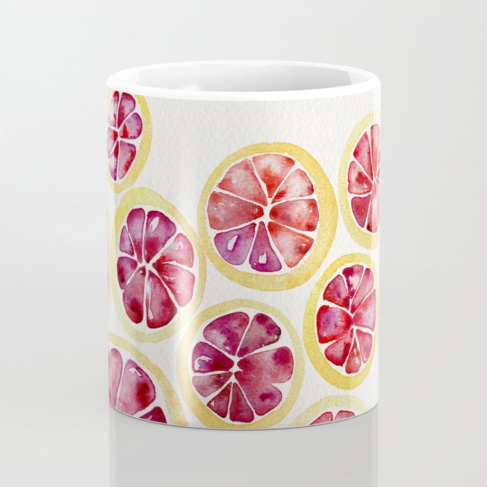 Sliced Grapefruits Watercolor Coffee Mug Gallery Image 4