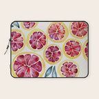 Sliced Grapefruits Watercolor Laptop Sleeve Gallery Image 1