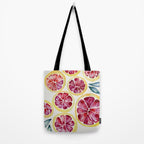 Sliced Grapefruits Watercolor Tote Bag Gallery Image 2