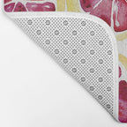 Sliced Grapefruits Watercolor Bath Mat Gallery Image 2