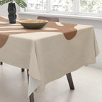 Coral Leaf: Matisse Taupe Brown Edition Tablecloth Gallery Image 3