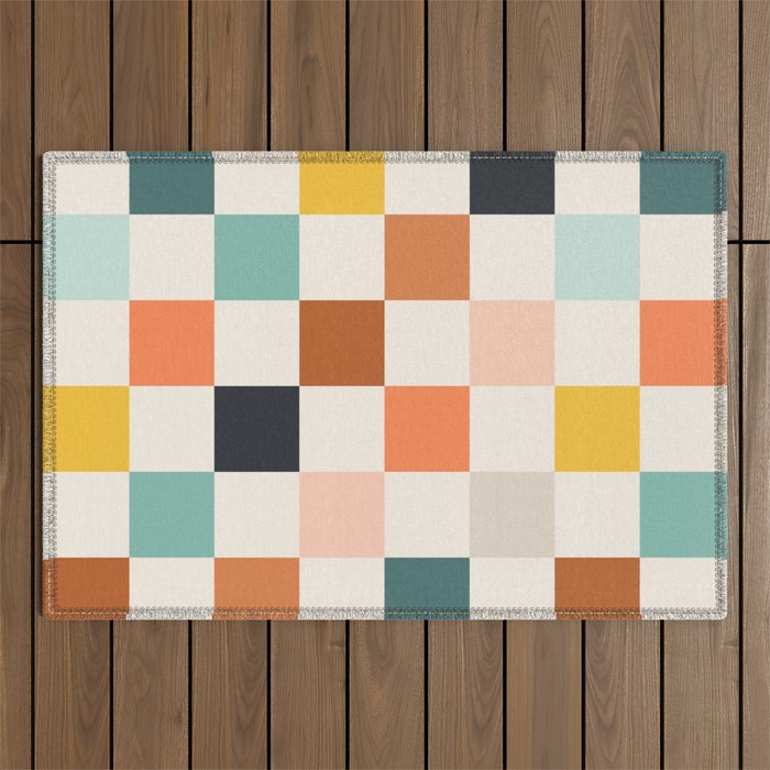 Check mate - earthy Outdoor Rug Gallery Image 1