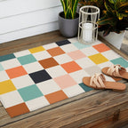 Check mate - earthy Outdoor Rug Gallery Image 2