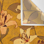 Tiger Lily (ORANGE-RED) Wall Tapestry Gallery Image 3