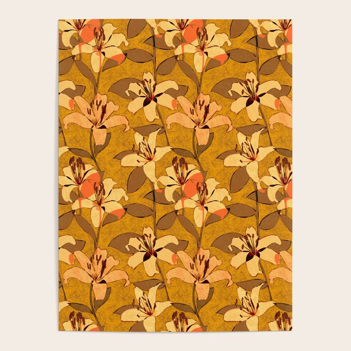 Tiger Lily (ORANGE-RED) Poster Gallery Image 4